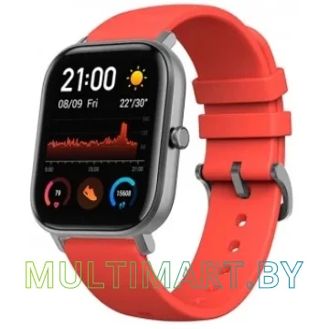 Смарт-часы Amazfit GTS (серый/красный)